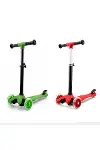 Mını Scooter Rıden Shıne Işıklı Scooter 55X57-64-71CM Fosforlu Renkli +2 Yaş - 40KG Max Taşıma Herha-1