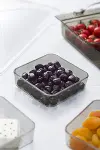 Akrilik Barok Füme 6 Bölmeli Tek Kapaklı Büyük Kahvaltılık-3