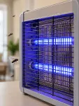 12W Elektrikli Sinek Öldürücü Çift UV Işıklı Asılabilir Böcek Öldürücü Lamba-4