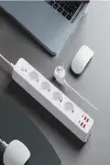 Termal Akım Korumalı 4’lü Priz 4x USB 2x Type-C Çıkışlı Grup Priz Çoğaltıcı (3500W)-3