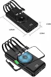 Wireless Powerbank 10000 Mah LED Ekranlı Dahili Kablolu Hızlı Şarj-5