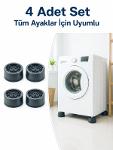 Kaymaz Tabanlı 4 Adet Makine Ayak Yükseltici-1