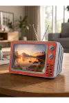 Retro TV Telefon Ekran Büyütücü 12'' HD Görüntü Büyütme Standlı Katlanabilir Telefon Tutucu-2