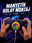 Şarj Edilebilir RGB Telefon Soğutucu Oyun Fanı-1