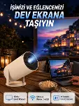 Full HD 4K Destekli Akıllı Projeksiyon – 130 inç Ekran, Uzun Ömürlü Ampul ve Çoklu Giriş-1