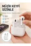Yeni Nesil Bluetooth Kulaklık Beyaz Çağrı Cevaplayabilen Kablosuz Yeni Nesil-1