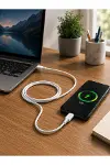 USB-A to Type-C Şarj Kablosu 2 Metre Uzun Kablo-4