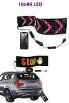 Cama Yapışan En Büyük Boy 16X96 Telefon Kontrollü Led Ekran Digital Araba Yazısı-5