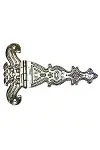 Dekoratif, Sac Tek Kuyruklu Menteşe - 69x102 Mm, Büyük, Nikel, 100 Adet-2