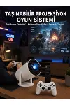 Oyun Konsolu Uyumlu Kablosuz Projeksiyon Cihazı Ev Sinema Deneyimi Yeni Nesil-1