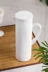 Arkilik Barok 1,5 Lt Beyaz Sürahi (Buzdolabı Kapak Rafına Sığar)-2