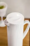 Arkilik Barok 1,5 Lt Beyaz Sürahi (Buzdolabı Kapak Rafına Sığar)-3
