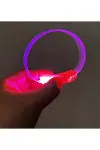 Mey İthalat® 3 Modlu Pilli Led Işıklı Esnek Parti Bilekliği Pembe-2