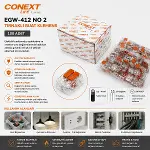 100 Adet No 2 0.2X4.0 Kablo Geçmeli Mandallı Buat Klemens-2