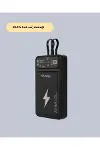 Powerbank Dahili Ekranlı 10000 mAh Çift Kablolu Yeni Nesil-3