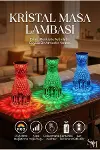 Kristal Masa Lambası Rgb Renk Değiştiren Gece Lambası 16 Renk Ve 4 Mod Dokunmatik Kontrol-1