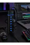 7 Girişli USB 3.0 Hub 5Gbps LED Göstergeli USB Çoğaltıcı-2