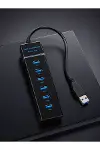 7 Girişli USB 3.0 Hub 5Gbps LED Göstergeli USB Çoğaltıcı-5