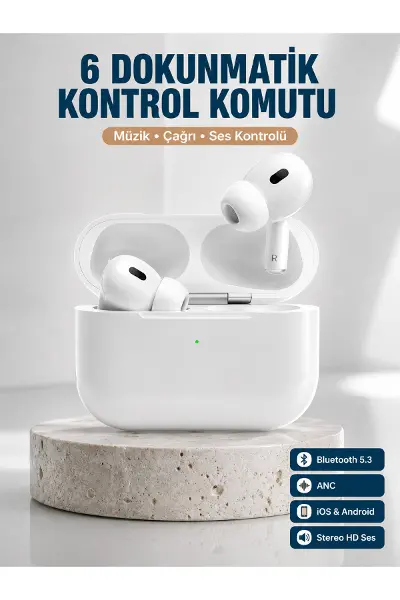 Yeni Nesil Pro Bluetooth Kulaklık Android ve İOS Uyumlu Dokunmatik Kontrol
