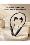 Kablosuz Boyun Tipi Bluetooth Kulaklık Mikrofonlu Spor ve Günlük Kullanıma Uygun-1