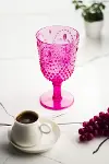 Akrilik Pembe Tekli Kadeh & Su Meşrubat Kahve Yanı Bardağı 450 ml ( Cam Değildir )-2