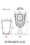 Akrilik Pembe Tekli Kadeh & Su Meşrubat Kahve Yanı Bardağı 450 ml ( Cam Değildir )-4