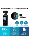 4K Ultra HD Aksiyon Kamerası 270° Geniş Açı Döner Klips Su Geçirmez Kılıf WiFi Kamera-5