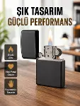 Tasarım Metal Çakmak Minimal Mat Yüzeyli ve Şık Görünümlü-1