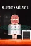 Kablosuz Bluetooth Karaoke Mikrofon USB ve AUX Girişli, Yüksek Ses Kalitesi-5