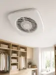 Dekoratif Havalandırma Aspiratörü 120 mm 180 m³/h Duvar ve Tavan Montajlı-2