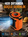 USB Şarjlı Kompakt El ve Boyun Fanı Çok Fonksiyonlu-1