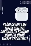Bluetooth Kulaklık Beyaz Çağrı Cevaplama Dokunmatik Kontrol Kablosuz Yeni Nesil-1