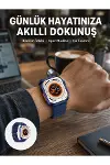 Akıllı Saat 360 mAh Çoklu Spor Modlu Lacivert Siyah Kordon Yeni Nesil-1