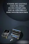 Bileklikli Amoled Ekran Akıllı Saat ve Dijital Göstergeli Kablosuz Bluetooth Kulaklık ANC/ ENC-3