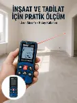 Dijital Lazer Mesafe Ölçüm Cihazı İnşaat ve Ev Kullanımı Yeni Nesil-1