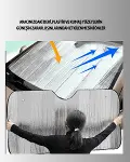 Metalize Reflektör Yüzeyli UV Koruyucu Araç Güneşliği – Serin ve Güvenli Sürüşler İçin-3