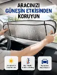 Metalize Reflektör Yüzeyli UV Koruyucu Araç Güneşliği – Serin ve Güvenli Sürüşler İçin-1