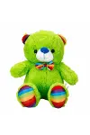 Oturan Kurdeleli Renkli Peluş Ayı 30 cm-2