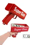 Kırmızı Parti Oyuncağı Para Saçma Fırlatma Tabancası Makinesi Super Money-4