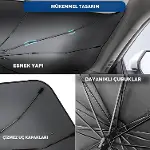 Renault Symbol, Dacia Sandero, Opel Corsa, Ford Ka, Peugeot 208 Uyumlu Oto Şemsiye Yeni Nesil-1