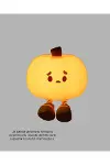 Pumpkin LED Night Light Dokunmatik Şarjlı Silikon Gece Lambası Yeni Nesil-3