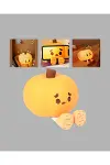Pumpkin LED Night Light Dokunmatik Şarjlı Silikon Gece Lambası Yeni Nesil-4