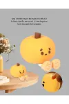Pumpkin LED Night Light Dokunmatik Şarjlı Silikon Gece Lambası Yeni Nesil-5