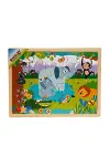 S01002909 WOODEN PUZZLE VEHICLES ANMALS 5 PCS 2 AST-2