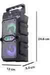 Taşınabilir Kablosuz Bluetooth Hoparlör Uzun Pil Ömrü Led Işıklı Yeni Nesil-4