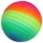 Double W Sports Gökkuşağı Tırtıklı PVC Top 23cm-2