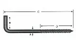 Vidalı Korniş Çivi No:4 - 3,5x40 - 100 Adet-2