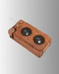 Ahşap Tarzı Kablosuz Hoparlör 5W Güçlü Bass TF USB AUX-5