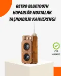 Ahşap Tarzı Kablosuz Hoparlör 5W Güçlü Bass TF USB AUX-1