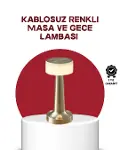 Şarj Edilebilir LED Masa Lambası USB Girişli, Metal Yapı-1